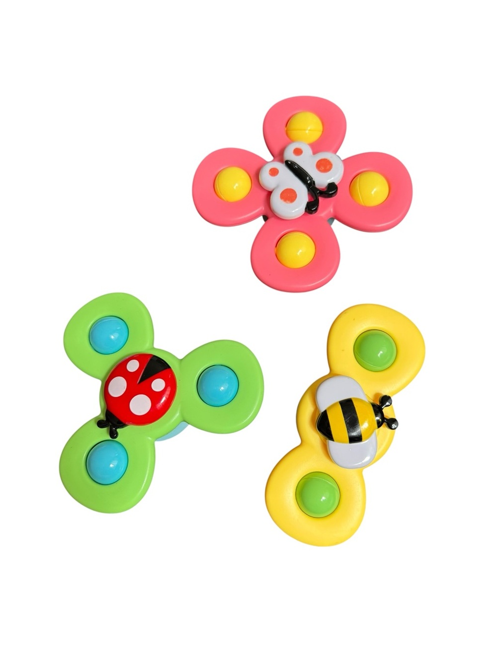 Suction Cup Fidget Toys - Kids Sensory Spinner Set - Picture 2 of 3